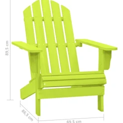 MAISON EXCLUSIVE - Chaise de jardin adirondack bois de sapin massif vert