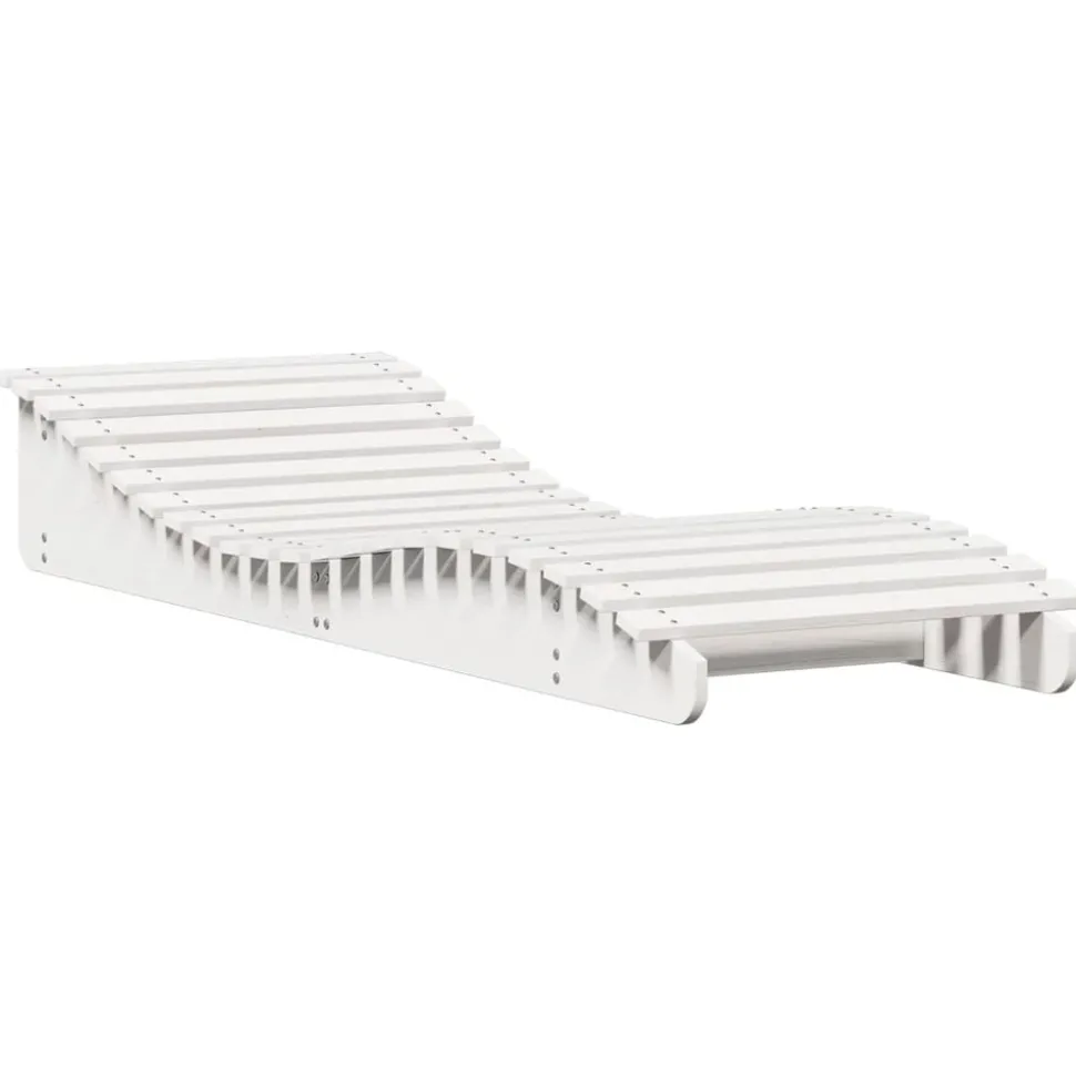 MAISON EXCLUSIVE - Chaise longue blanc 205x70x31,5 cm bois massif de pin