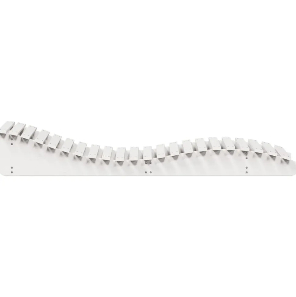 MAISON EXCLUSIVE - Chaise longue blanc 205x70x31,5 cm bois massif de pin