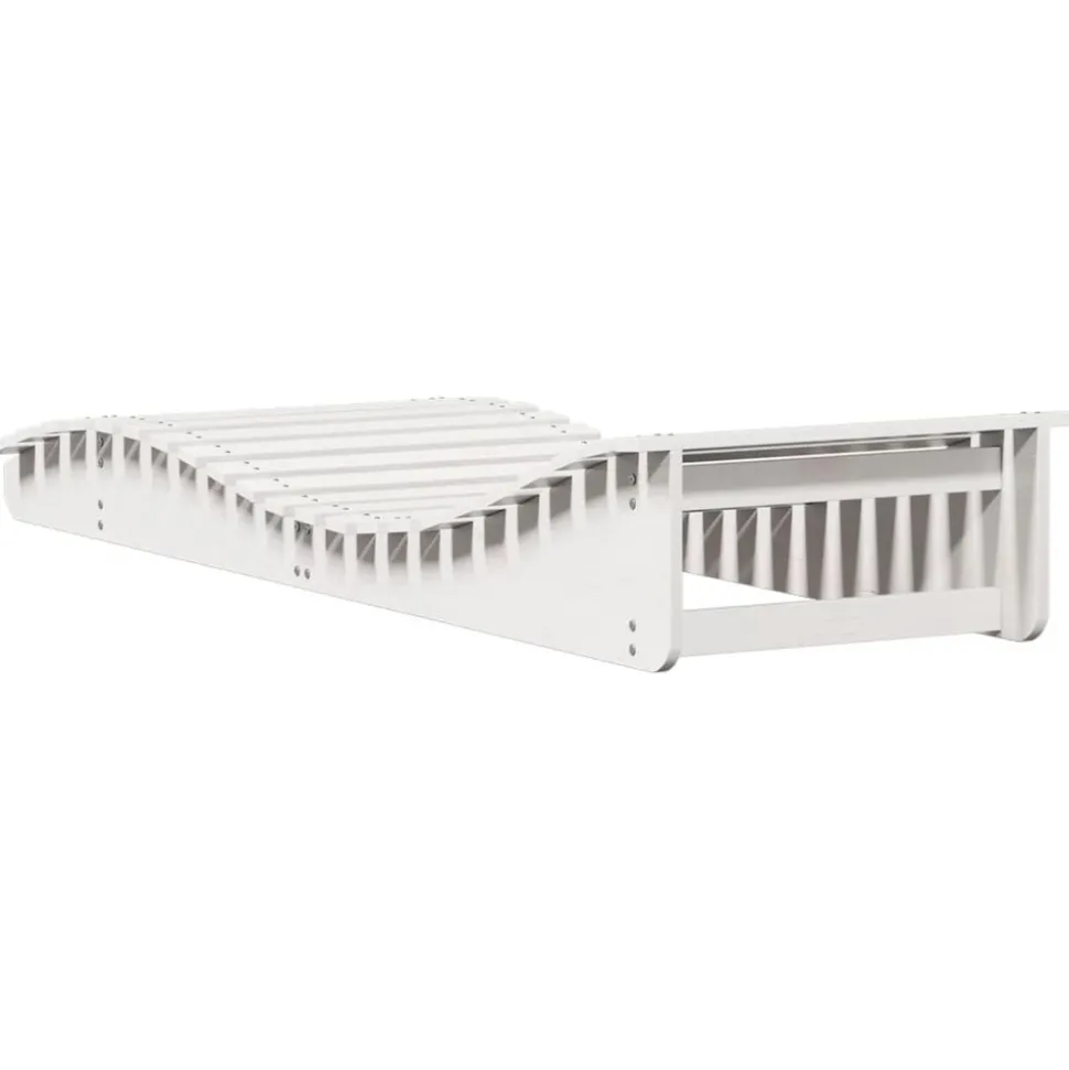 MAISON EXCLUSIVE - Chaise longue blanc 205x70x31,5 cm bois massif de pin