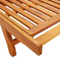 MAISON EXCLUSIVE - Chaise longue de jardin avec coussin bois d'acacia solide