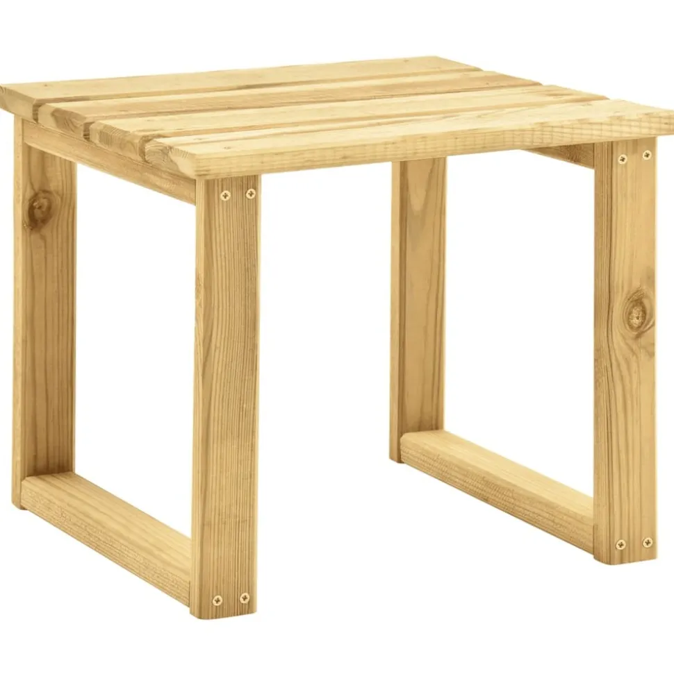 MAISON EXCLUSIVE - Chaise longue de jardin avec table et coussin pin imprégné