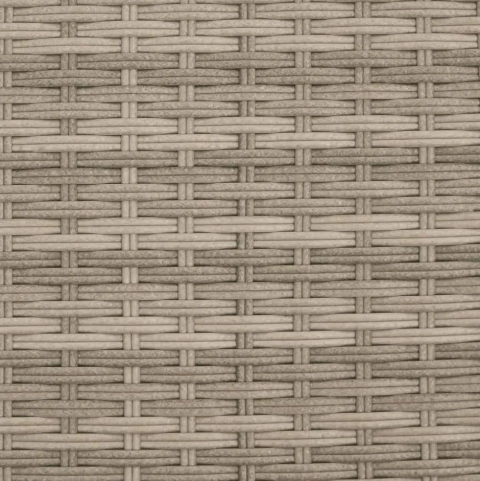 MAISON EXCLUSIVE - Chaise longue avec coussins gris clair résine tressée