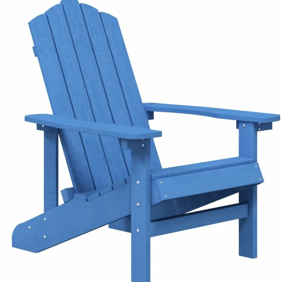 MAISON EXCLUSIVE - Chaise adirondack de jardin pehd bleu marine