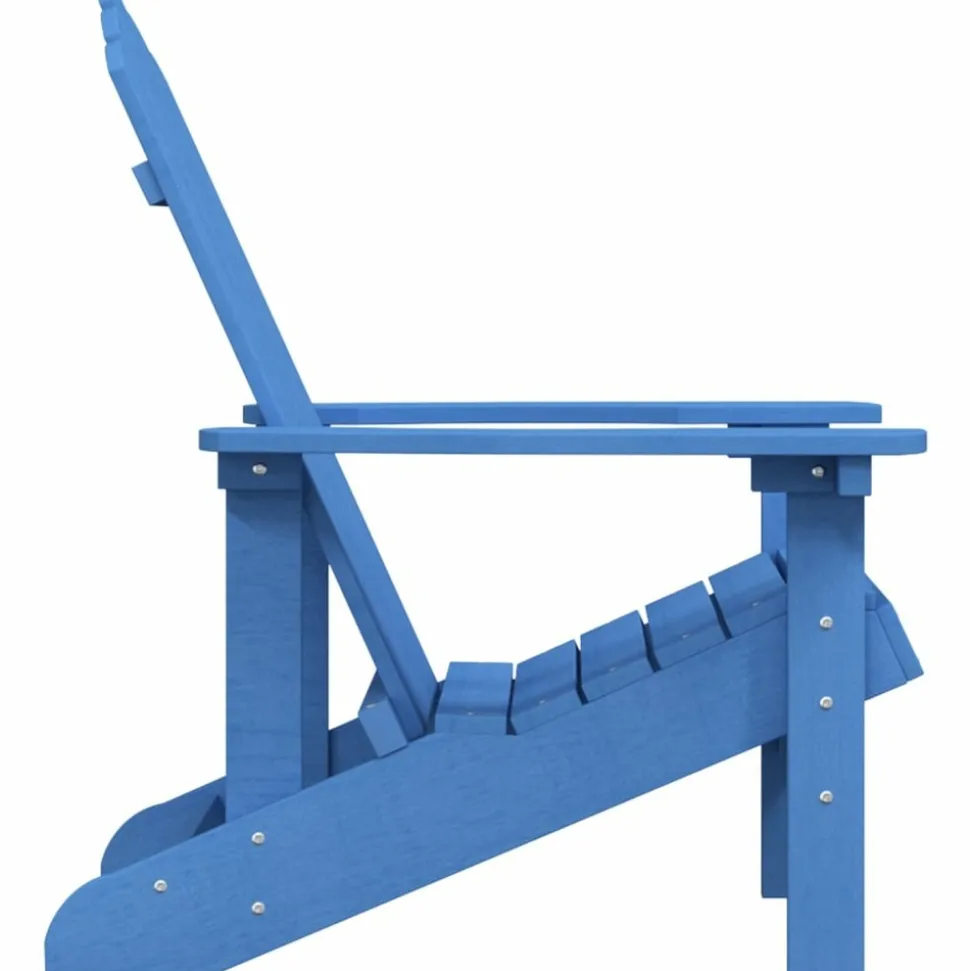MAISON EXCLUSIVE - Chaise adirondack de jardin pehd bleu marine