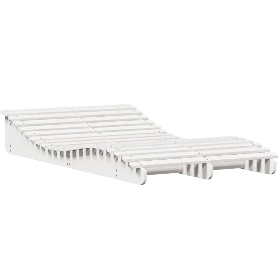 MAISON EXCLUSIVE - Chaise longue blanc 205x110x31,5 cm bois massif de pin
