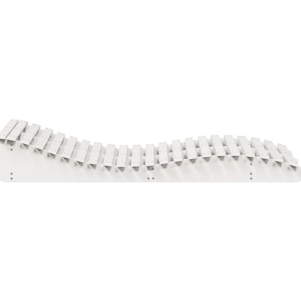 MAISON EXCLUSIVE - Chaise longue blanc 205x110x31,5 cm bois massif de pin