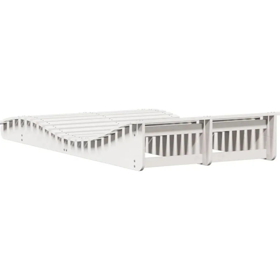 MAISON EXCLUSIVE - Chaise longue blanc 205x110x31,5 cm bois massif de pin
