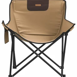 MAISON EXCLUSIVE - Chaise de camping avec poche pliable lot de 2 marron