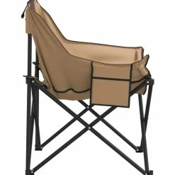 MAISON EXCLUSIVE - Chaise de camping avec poche pliable lot de 2 marron