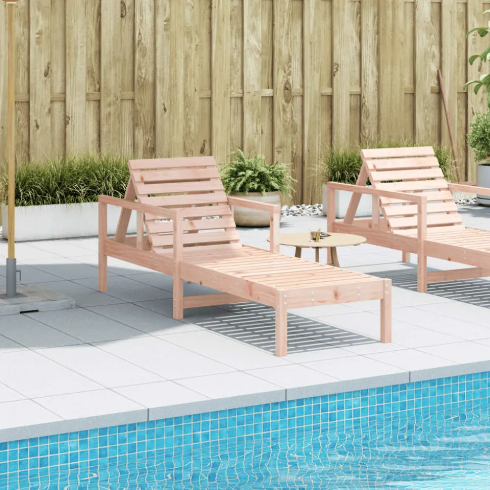 MAISON EXCLUSIVE - Chaise longue 199,5x62x55 cm bois massif de douglas