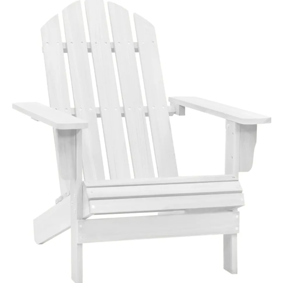 MAISON EXCLUSIVE - Chaise de jardin bois blanc