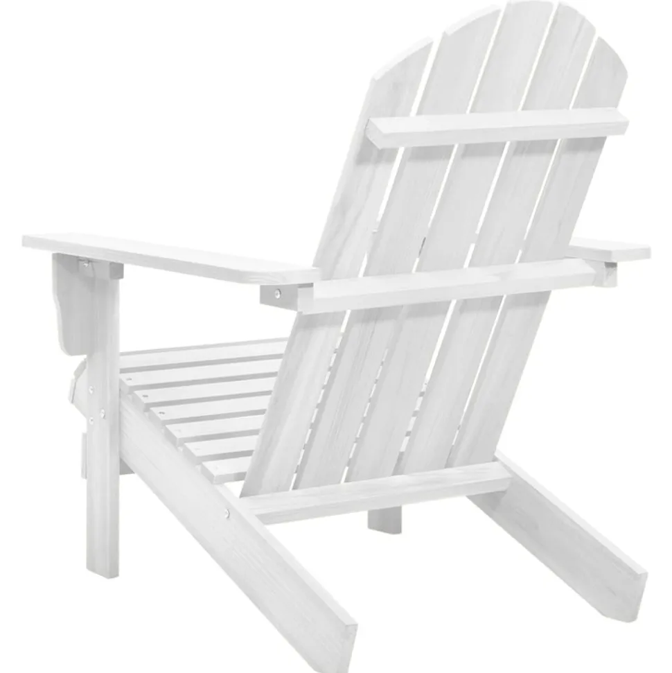 MAISON EXCLUSIVE - Chaise de jardin bois blanc