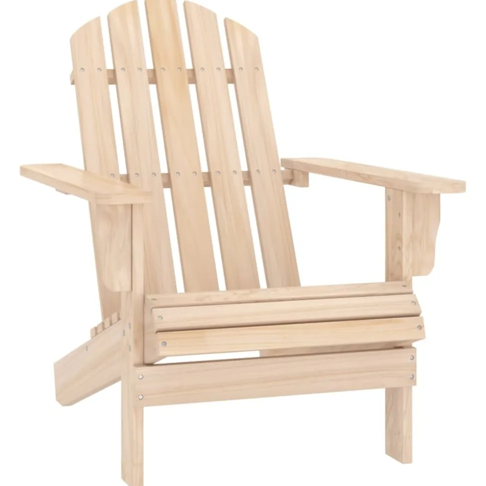 MAISON EXCLUSIVE - Chaise de jardin adirondack avec table bois de sapin massif