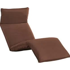 MAISON EXCLUSIVE - Chaise longue pliable tissu oxford marron