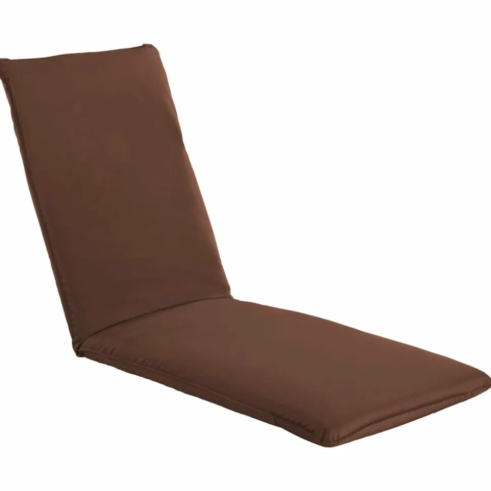 MAISON EXCLUSIVE - Chaise longue pliable tissu oxford marron