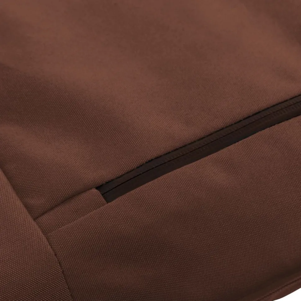 MAISON EXCLUSIVE - Chaise longue pliable tissu oxford marron