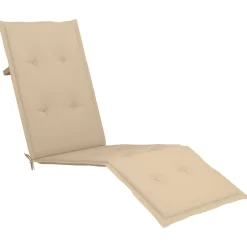 MAISON EXCLUSIVE - Chaise longue d'extérieur repose-pied et coussin acacia solide