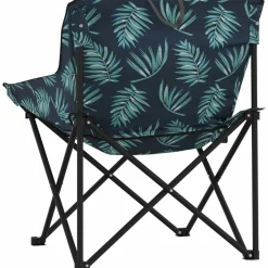 MAISON EXCLUSIVE - Chaise de camping avec poche pliable lot de 2 motif de feuille