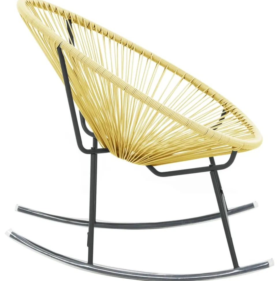 MAISON EXCLUSIVE - Chaise d'extérieur acapulco résine tressée beige