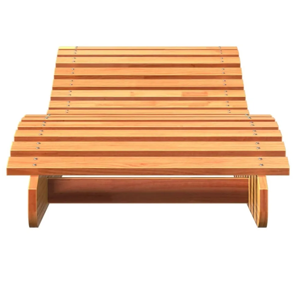 MAISON EXCLUSIVE - Chaise longue cire marron 205x60x31,5 cm bois massif de pin