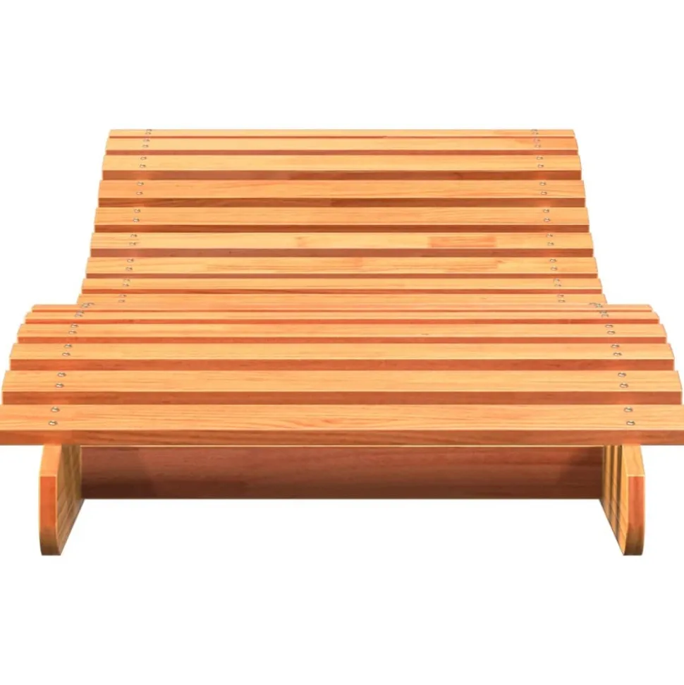MAISON EXCLUSIVE - Chaise longue cire marron 205x70x31,5 cm bois massif de pin