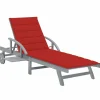 MAISON EXCLUSIVE - Chaise longue de jardin avec coussin bois d'acacia solide
