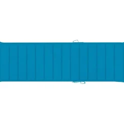 MAISON EXCLUSIVE - Chaise longue double et coussins bleu bois de pin imprégné