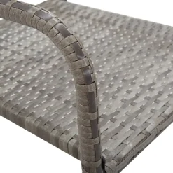 MAISON EXCLUSIVE - Chaise à dîner de jardin empilable lot de 2 gris résine tressée