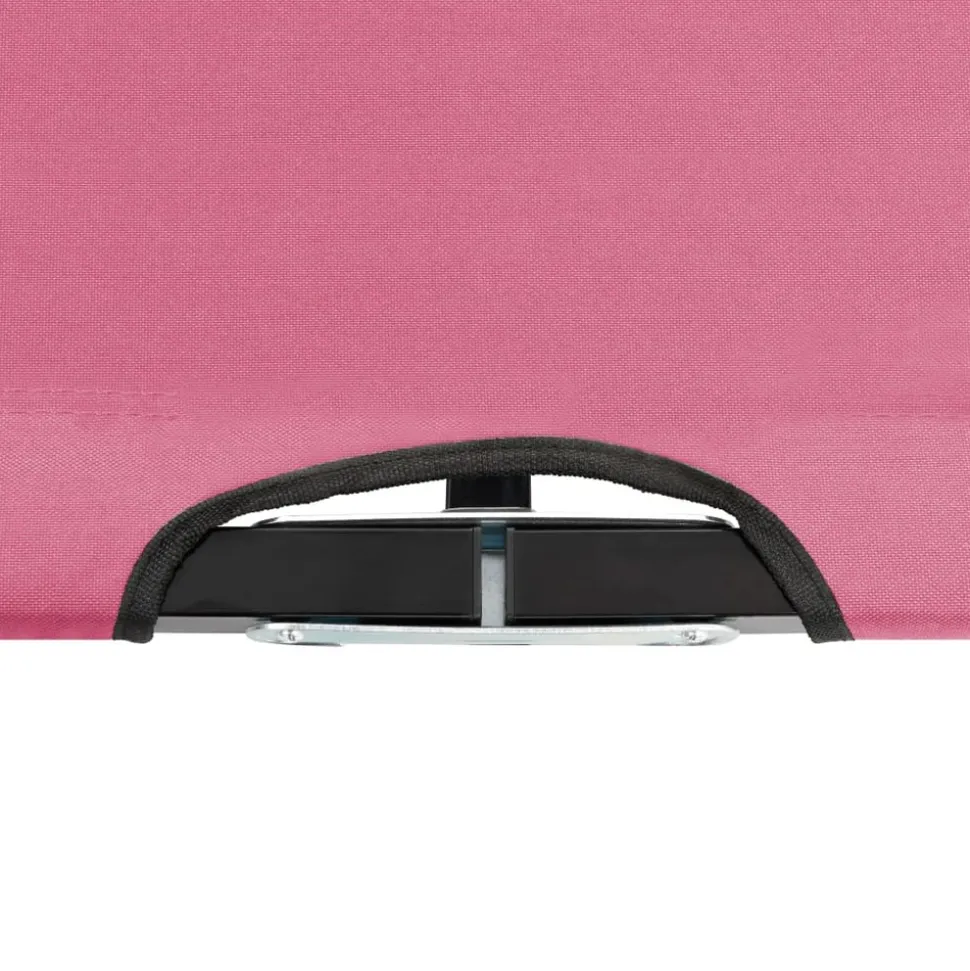 MAISON EXCLUSIVE - Chaise longue pliable 2 places rose acier