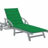 MAISON EXCLUSIVE - Chaise longue de jardin avec coussin bois d'acacia solide