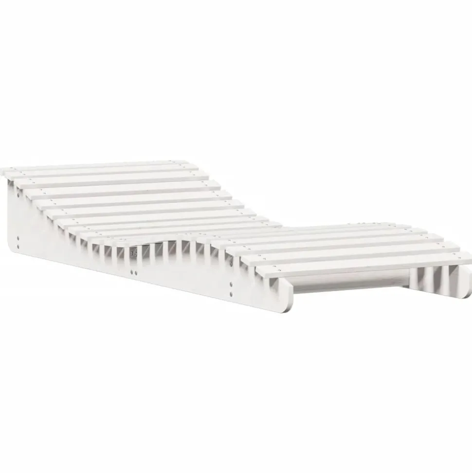 MAISON EXCLUSIVE - Chaise longue blanc 205x80x31,5 cm bois massif de pin