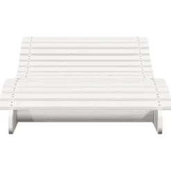 MAISON EXCLUSIVE - Chaise longue blanc 205x80x31,5 cm bois massif de pin