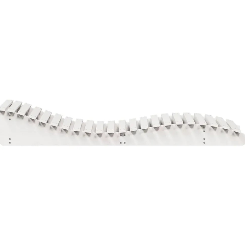 MAISON EXCLUSIVE - Chaise longue blanc 205x80x31,5 cm bois massif de pin