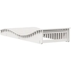 MAISON EXCLUSIVE - Chaise longue blanc 205x80x31,5 cm bois massif de pin