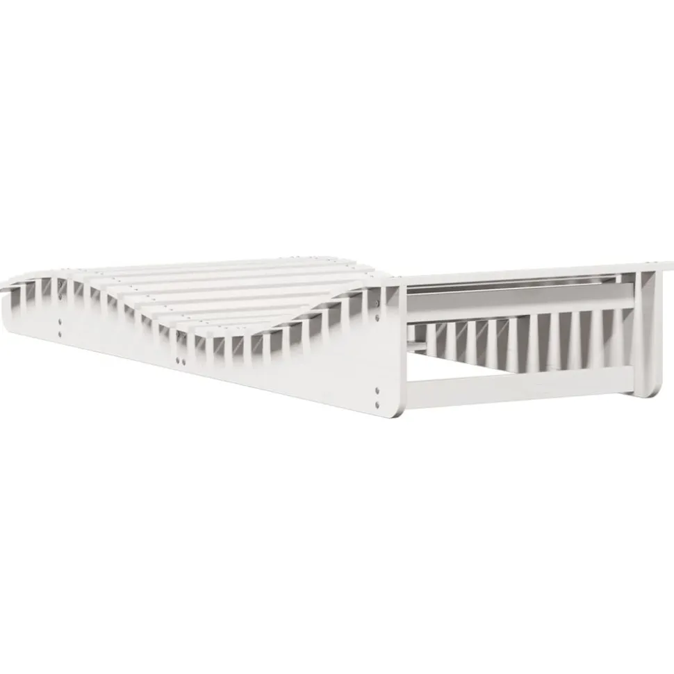 MAISON EXCLUSIVE - Chaise longue blanc 205x80x31,5 cm bois massif de pin