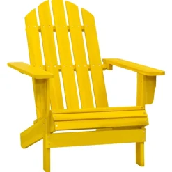 MAISON EXCLUSIVE - Chaise de jardin adirondack bois de sapin massif jaune