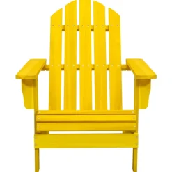 MAISON EXCLUSIVE - Chaise de jardin adirondack bois de sapin massif jaune