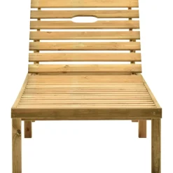 MAISON EXCLUSIVE - Chaise longue avec coussin bleu royal bois de pin imprégné