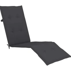 MAISON EXCLUSIVE - Chaise longue d'extérieur repose-pied et coussin acacia solide