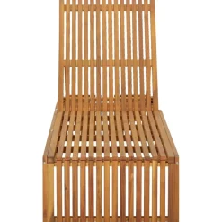 MAISON EXCLUSIVE - Chaise longue avec coussin bois d'acacia solide