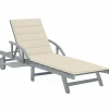 MAISON EXCLUSIVE - Chaise longue de jardin avec coussin bois d'acacia solide
