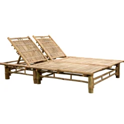 MAISON EXCLUSIVE - Chaise longue pour 2 personnes bambou