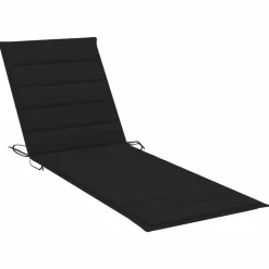 MAISON EXCLUSIVE - Chaise longue de jardin avec table et coussin bois d'acacia