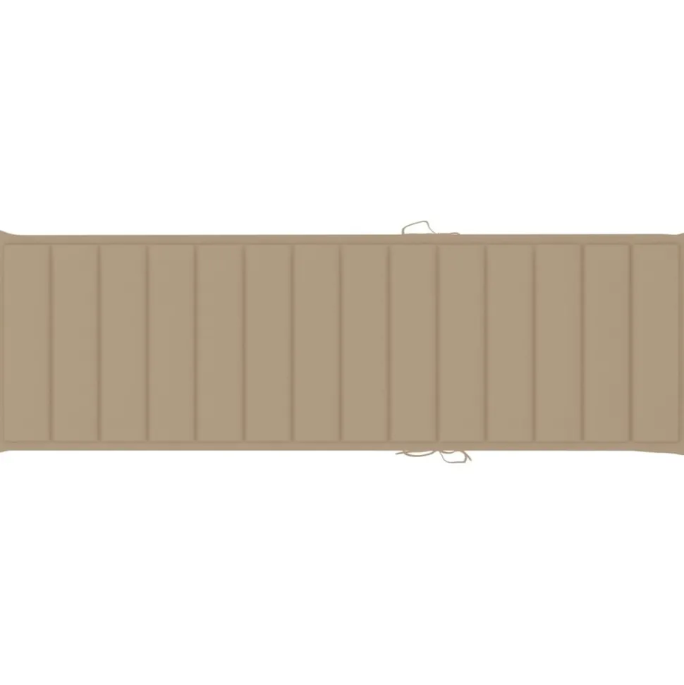 MAISON EXCLUSIVE - Chaise longue double et coussins beige bois de pin imprégné
