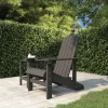 MAISON EXCLUSIVE - Chaise adirondack de jardin pehd anthracite
