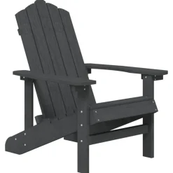 MAISON EXCLUSIVE - Chaise adirondack de jardin pehd anthracite
