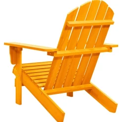 MAISON EXCLUSIVE - Chaise de jardin adirondack bois de sapin massif orange
