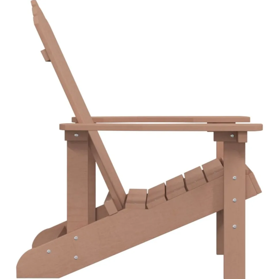 MAISON EXCLUSIVE - Chaise adirondack de jardin pehd marron