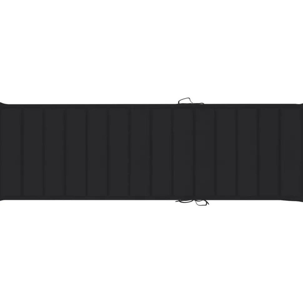 MAISON EXCLUSIVE - Chaise longue double et coussins noir bois de pin imprégné
